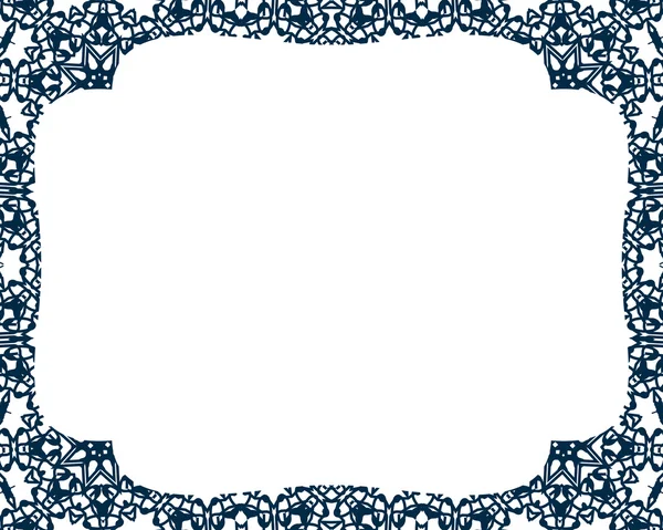 Frame sieraad vintage bloemdessin. — Stockvector