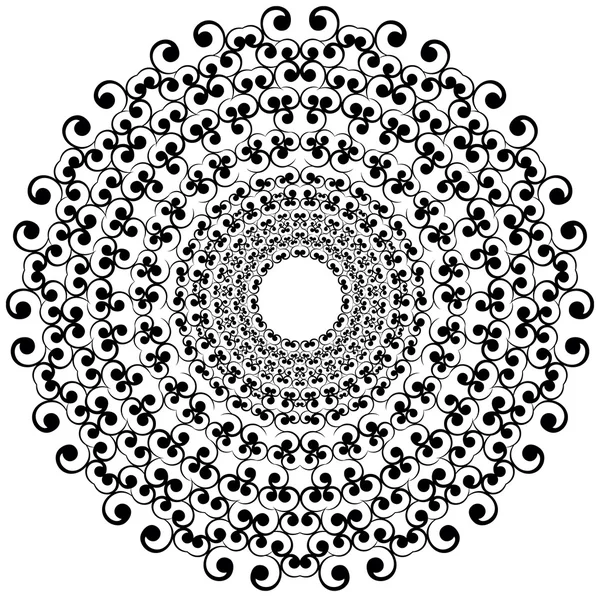 Κύκλος floral στολίδι. — Διανυσματικό Αρχείο