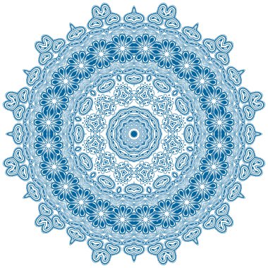 Daire çiçek süsleme