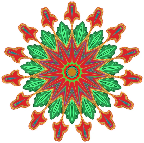Círculo ornamento floral — Vector de stock