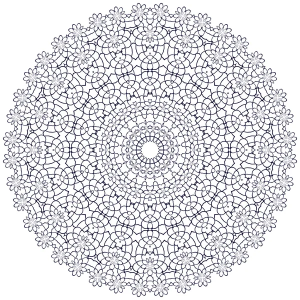 Cirkel floral ornament — Stockvector