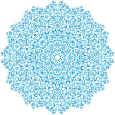 Daire çiçek süsleme.