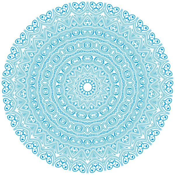 Circle floral ornament. — Stock Vector