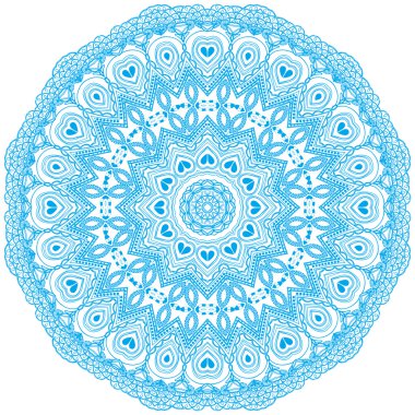 Daire çiçek süsleme.