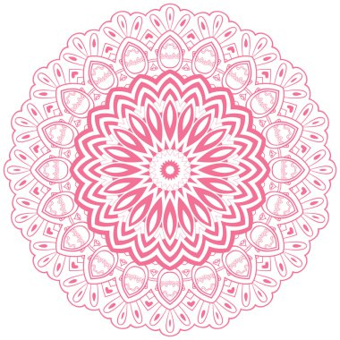 Daire çiçek süsleme.