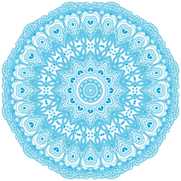 Cirkel floral ornament. — Stockvector