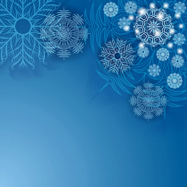 Copos de nieve. — Vector de stock