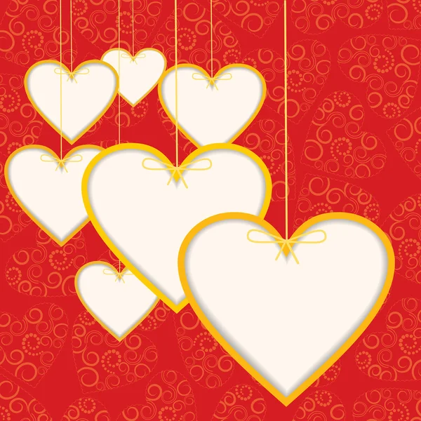Coeurs, valentines . — Image vectorielle