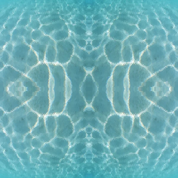 Eau, style mosaïque . — Image vectorielle