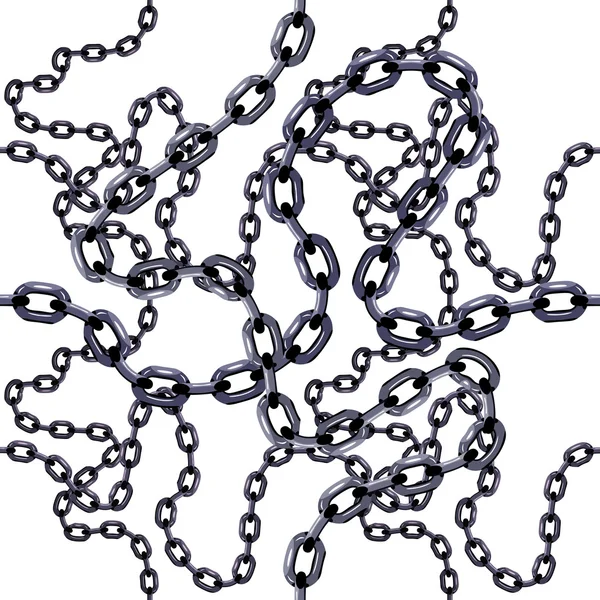 Metal zincir bağlantıları. — Stok Vektör