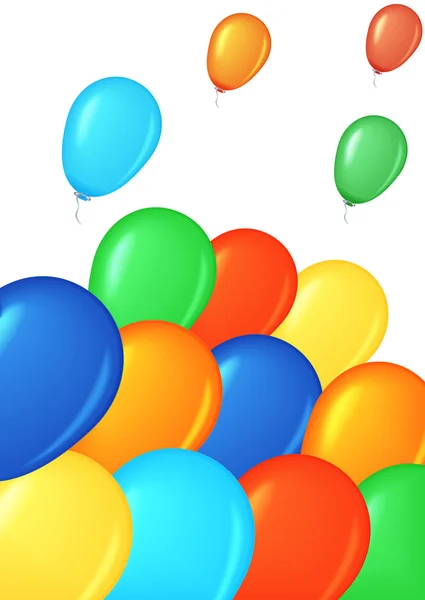 Ballons colorés . Illustrations De Stock Libres De Droits