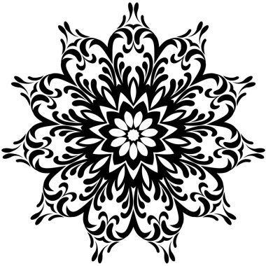 Mandala deseni, EPS 10 vektörü