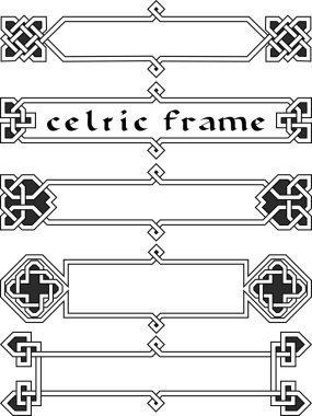 Set celtic frame clipart