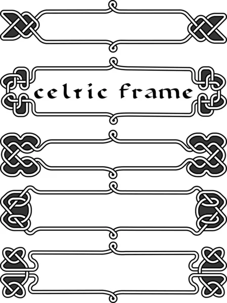 Set celtic frame — Stock Vector