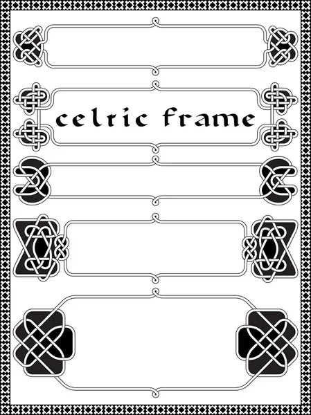 Frame in Celtic style — Stock Vector