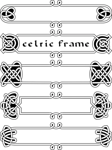 Set celtic frame — Stock Vector