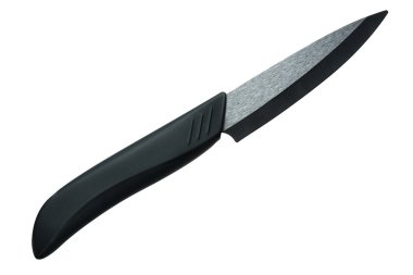 svart keramisk knivSchwarz Keramikmesser