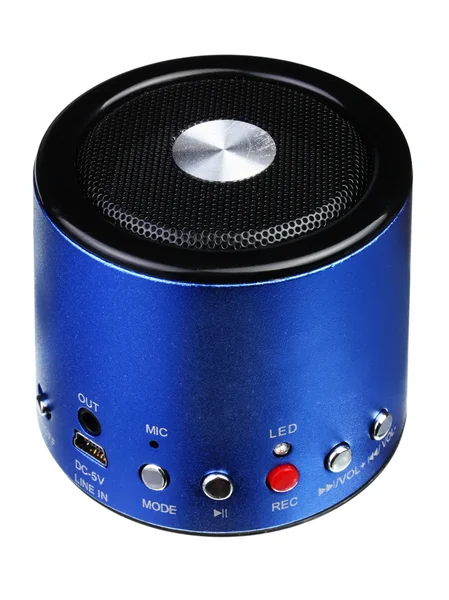 Mini altavoz portátil azul — Foto de Stock