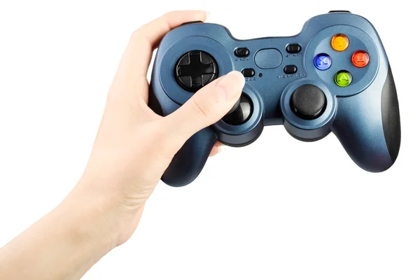 Hand with gamepad — Stock Photo, Image