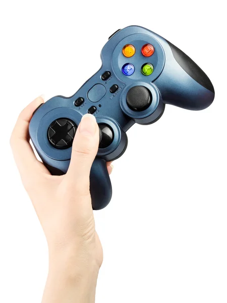 Hand with gamepad — Stock Photo, Image