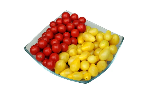 Plate of Grape Tomatoes — Stock Photo, Image