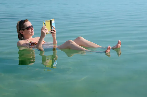 In the Waters of Dead Sea — Stock Photo, Image