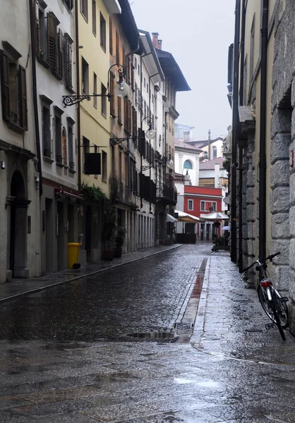 Rua Vazia à Chuva — Fotografia de Stock