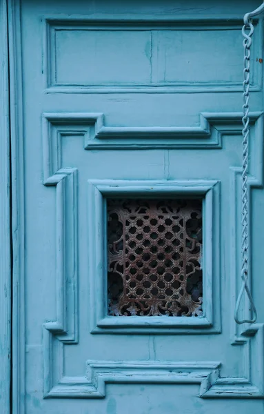 Parte da Porta Azul — Fotografia de Stock