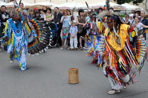 Camuendo Wuambrakuna Dancers — Stock Photo, Image