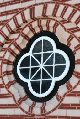 Shaped Window of Medieval Monastery clipart