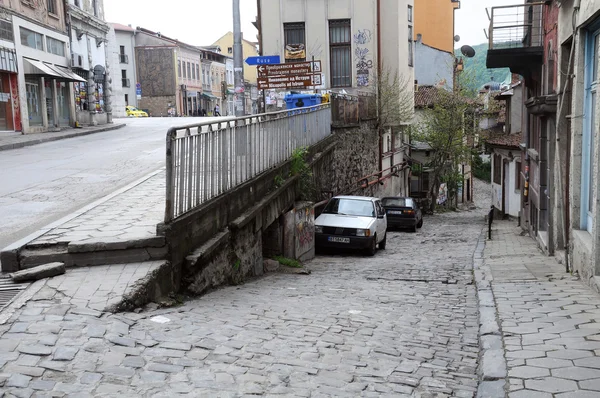 Δρόμους του Βέλικο Τάρνοβο πρώιμη άνοιξη — Φωτογραφία Αρχείου