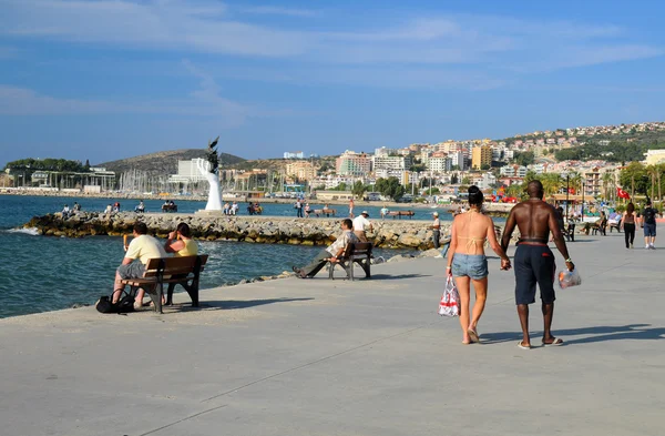 Promenáda v kusadasi — Stock fotografie