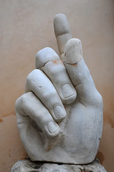 Rechterhand van colossus van Constantijn Rechtenvrije Stockafbeeldingen