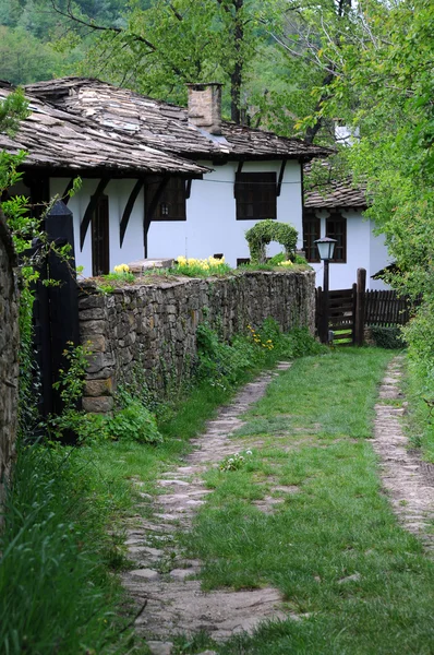 Narrow Back Street in Bozhentsi Village — Stock Photo, Image