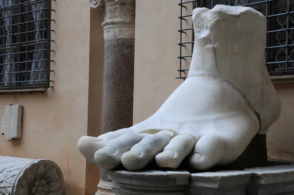 Left Foot of Colossus of Constantine — Stock Photo, Image