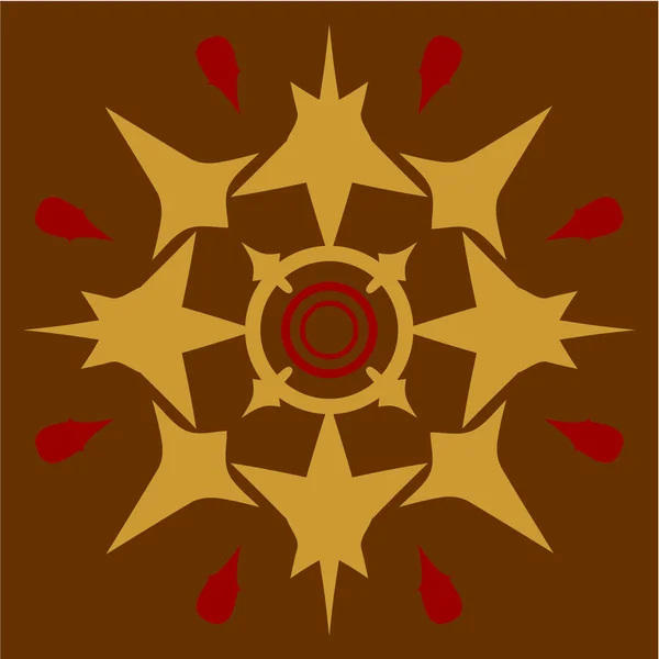 Ornament in kleur 57 — Stockvector