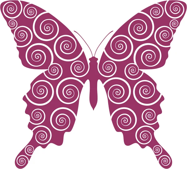 Imagem. Caracol de borboleta — Vetor de Stock