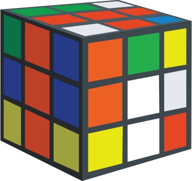 vektör. Rubik küpü