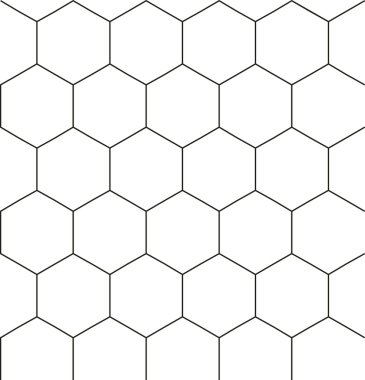 Hexagonal seamless pattern clipart