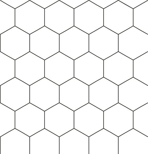 Шестиугольная бесшовная модель
