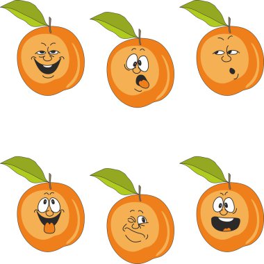 duygu cartoon şeftali seti