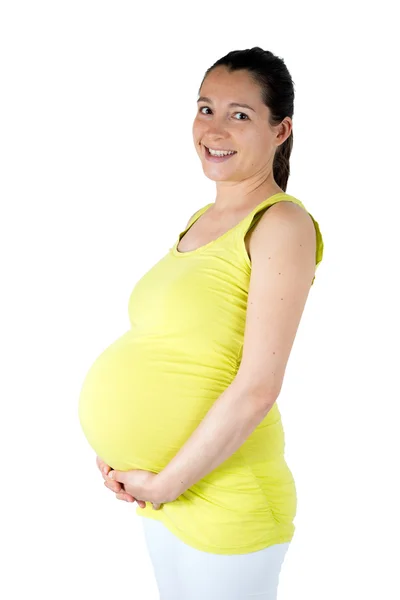 Беременная женщина держит живот - 2 — стоковое фото