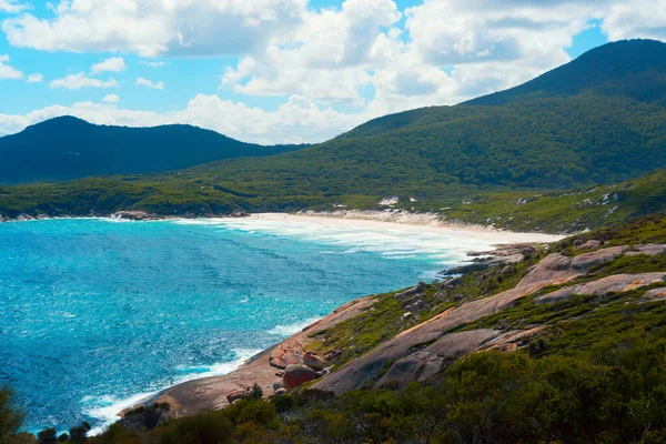 Praia normanda bonita em Wilsons Promontory, Austrália. — Fotografia de Stock