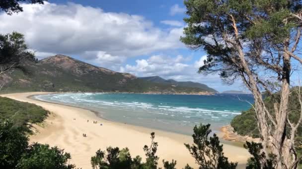 Schöne Aussicht in Wilsons Promontory, Victoria, Australien. — Stockvideo