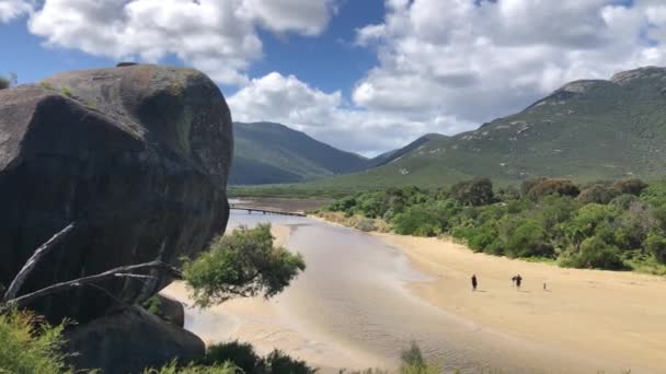 Schöne Aussicht in Wilsons Promontory, Victoria, Australien. — Stockvideo