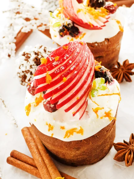 Christmas cupcakes — Stock Photo, Image