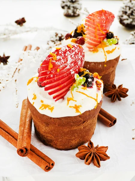 Cupcake di Natale — Foto Stock