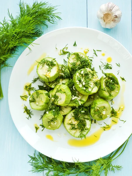 Ångkokt zucchini — Stockfoto