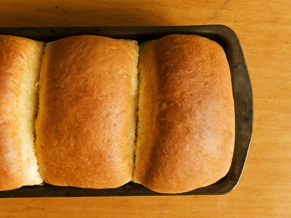 Свежий Домашний Молочный Дрожжевой Хлеб Shallow Dof — стоковое фото