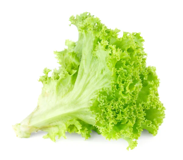 Salada de alface verde fresca isolada sobre fundo branco . — Fotografia de Stock